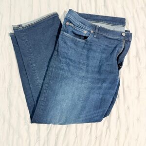 Ralph Lauren Medium Indigo Hampton Relaxed Straight Stretch Jean Big & Tall